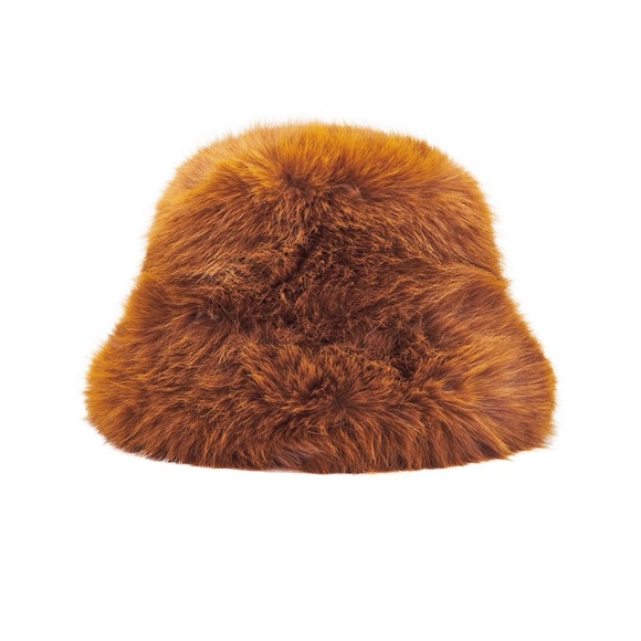 Jocelyn Faux Fur oversized Bucket Hat - Picture 2 of 9